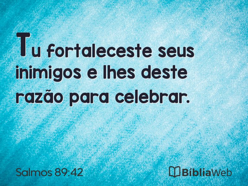 Salmos 89:42 em imagem para compartilhar