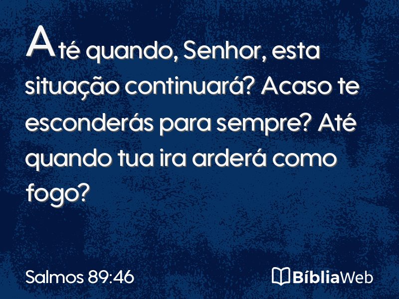 Salmos 89:46 em imagem para compartilhar