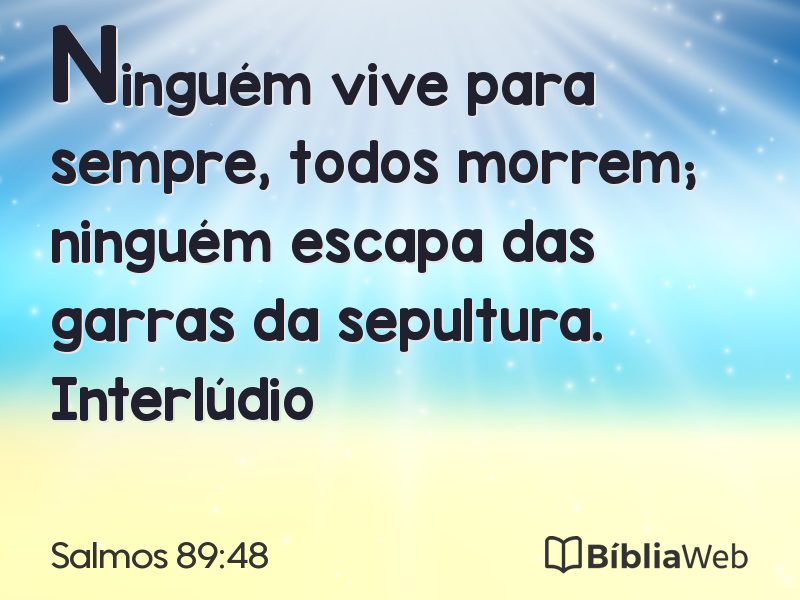 Salmos 89:48 em imagem para compartilhar