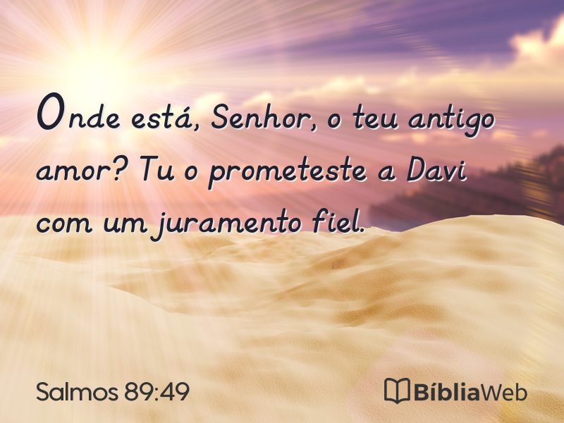 Salmos 89:49 em imagem para compartilhar