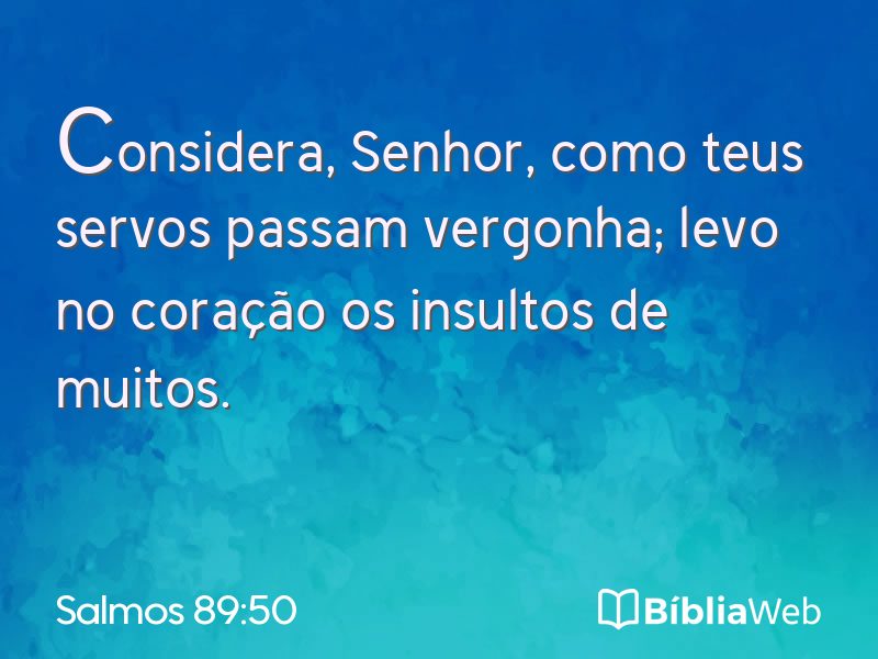 Salmos 89:50 em imagem para compartilhar