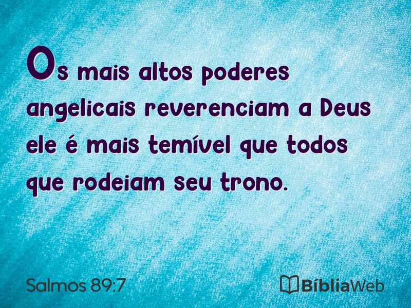 Salmos 89:7 em imagem para compartilhar