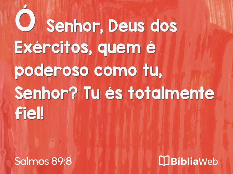 Salmos 89:8 em imagem para compartilhar