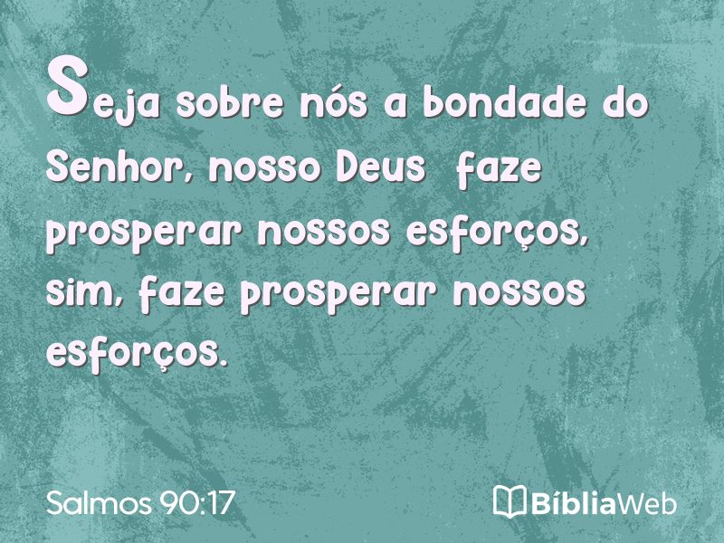 Salmos 90:17 em imagem para compartilhar