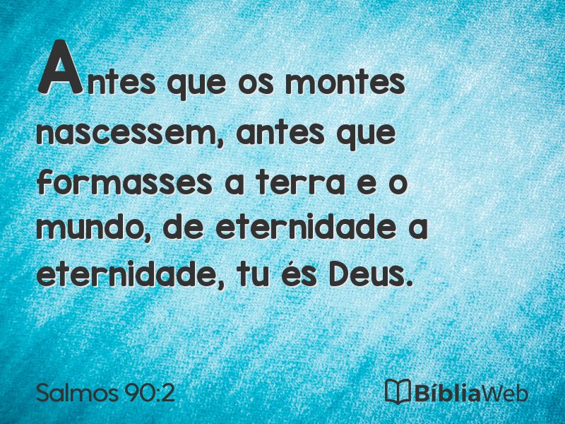 Salmos 90:2 em imagem para compartilhar