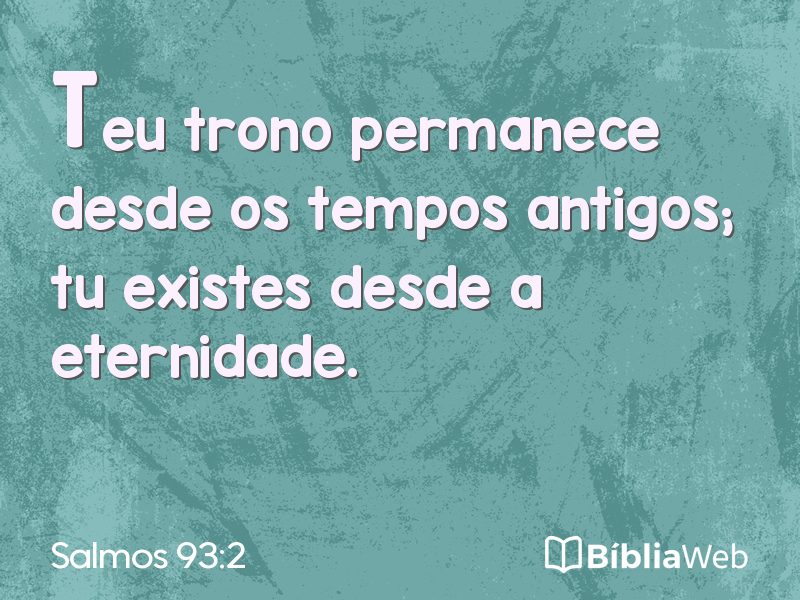 Salmos 93:2 em imagem para compartilhar