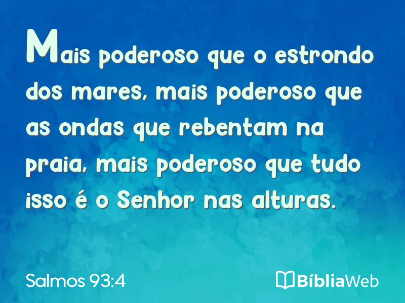 Salmos 93:4 em imagem para compartilhar