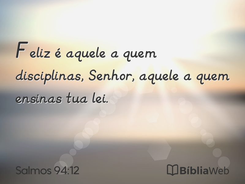 Salmos 94:12 em imagem para compartilhar