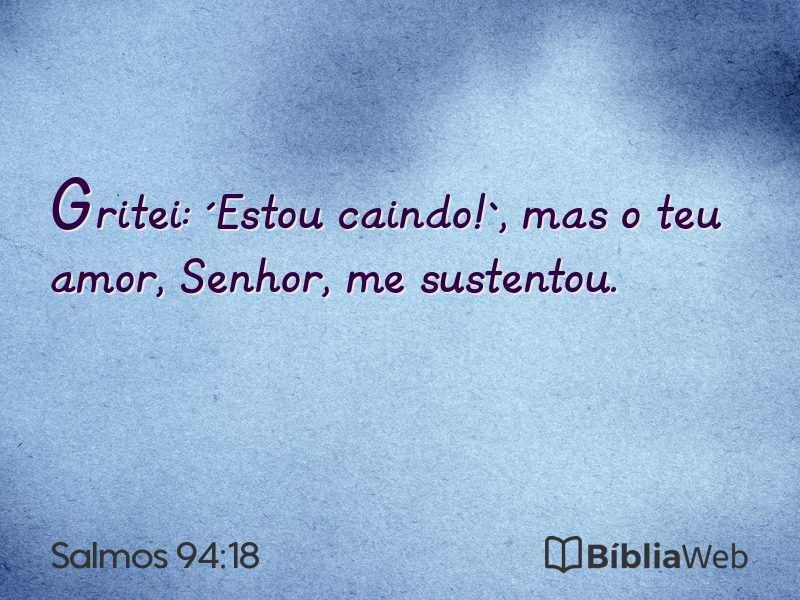 Salmos 94:18 em imagem para compartilhar