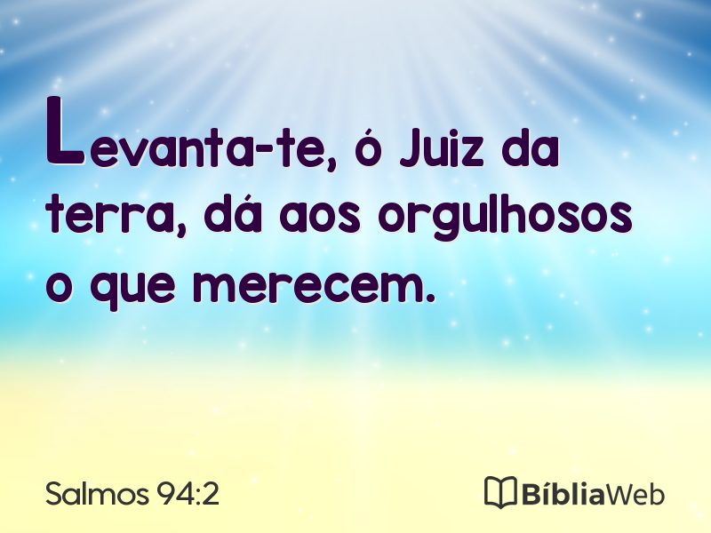 Salmos 94:2 em imagem para compartilhar