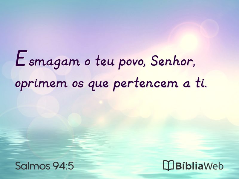 Salmos 94:5 em imagem para compartilhar