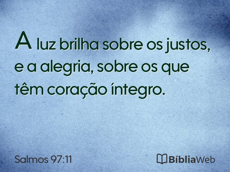 Salmos 97:11 em imagem para compartilhar
