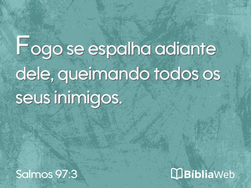Salmos 97:3 em imagem para compartilhar