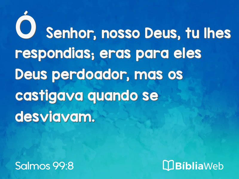 Salmos 99:8 em imagem para compartilhar