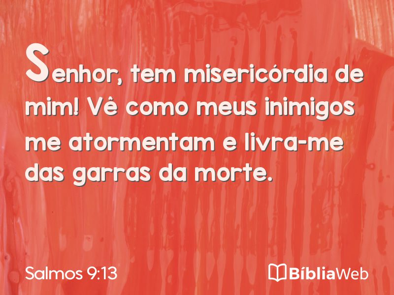 Salmos 9:13 em imagem para compartilhar