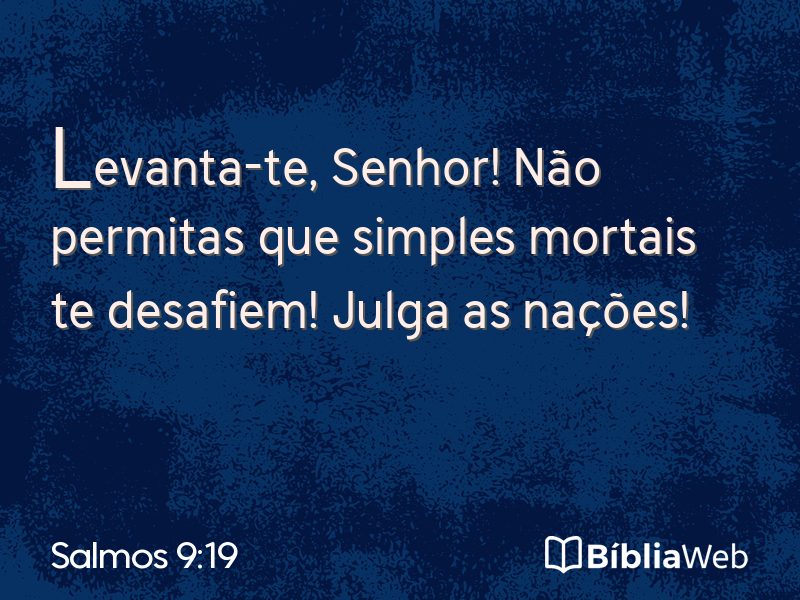 Salmos 9:19 em imagem para compartilhar
