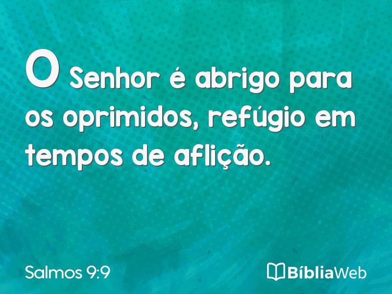 Salmos 9:9 em imagem para compartilhar
