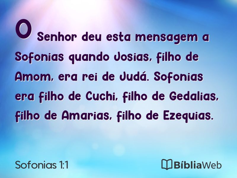 Sofonias 1:1 em imagem para compartilhar