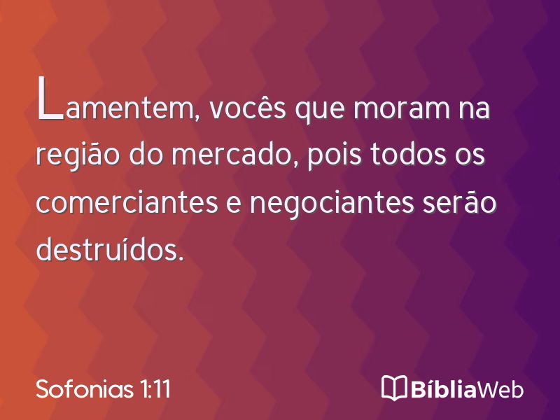 Sofonias 1:11 em imagem para compartilhar