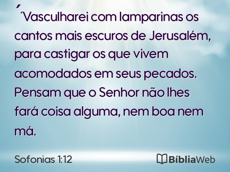 Sofonias 1:12 em imagem para compartilhar