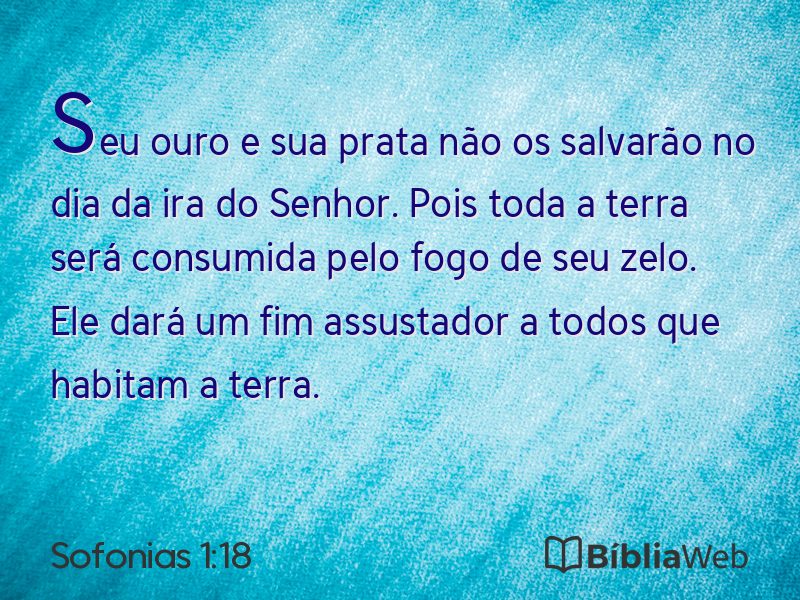 Sofonias 1:18 em imagem para compartilhar