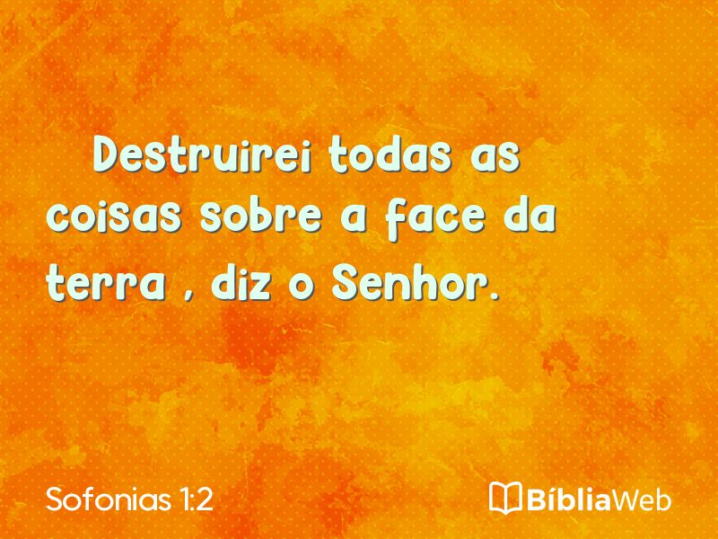 Sofonias 1:2 em imagem para compartilhar
