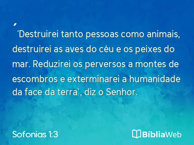 Sofonias 1:3 em imagem para compartilhar