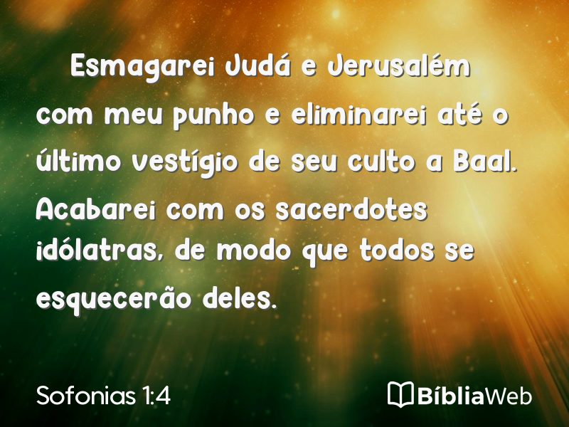 Sofonias 1:4 em imagem para compartilhar