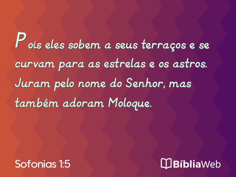 Sofonias 1:5 em imagem para compartilhar