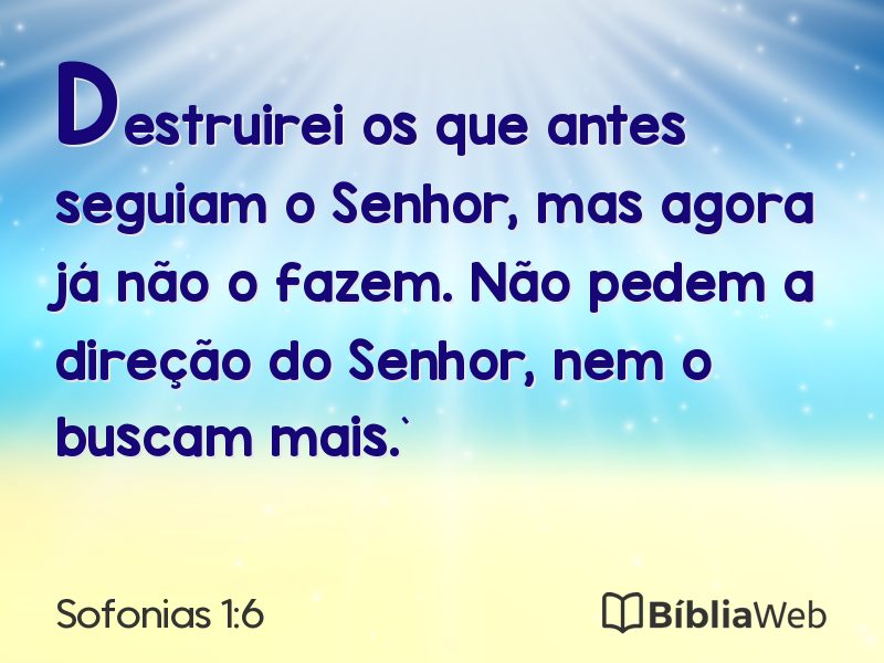 Sofonias 1:6 em imagem para compartilhar