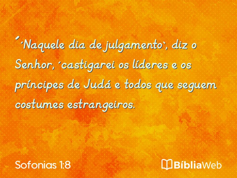 Sofonias 1:8 em imagem para compartilhar