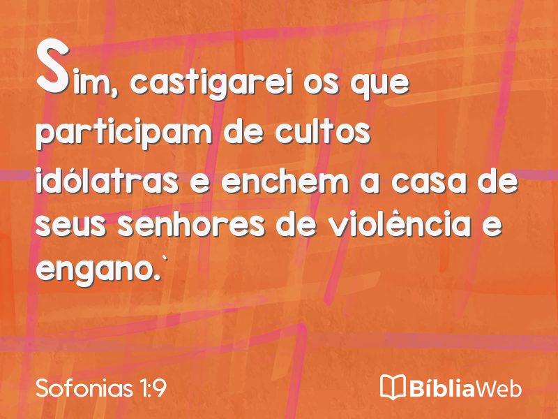 Sofonias 1:9 em imagem para compartilhar