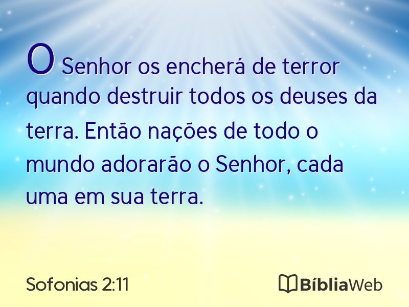 Sofonias 2:11 em imagem para compartilhar
