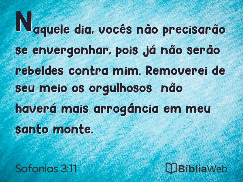Sofonias 3:11 em imagem para compartilhar