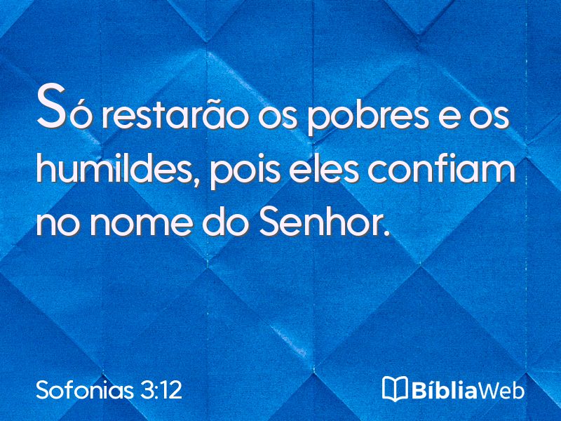 Sofonias 3:12 em imagem para compartilhar