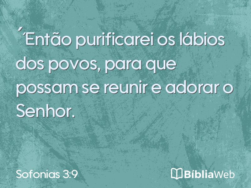 Sofonias 3:9 em imagem para compartilhar