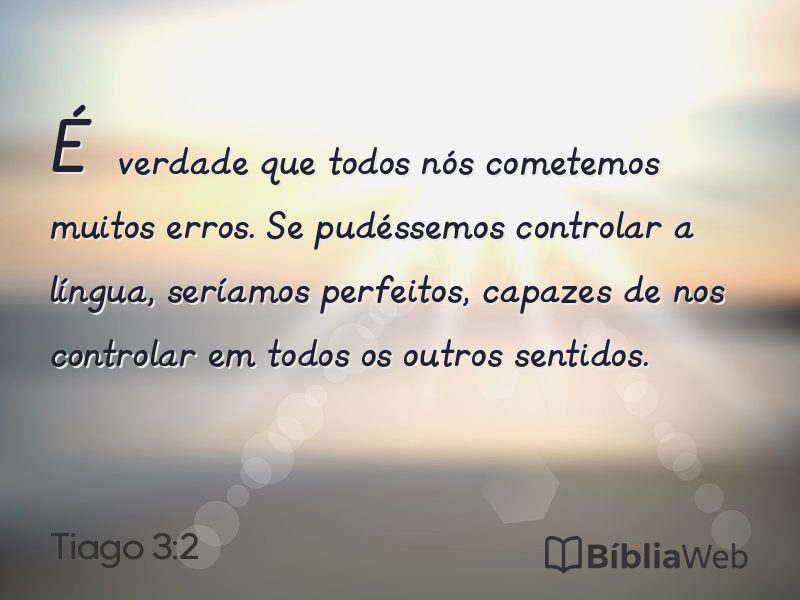 Tiago 3:2 em imagem para compartilhar