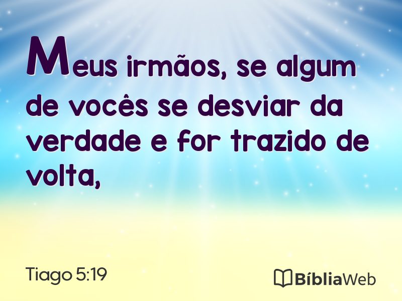 Tiago 5:19 em imagem para compartilhar
