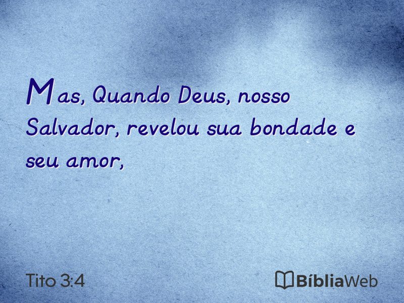 Tito 3:4 em imagem para compartilhar