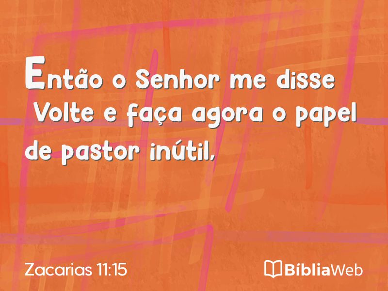 Zacarias 11:15 em imagem para compartilhar