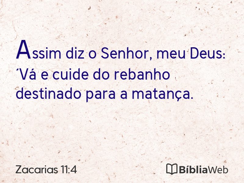 Zacarias 11:4 em imagem para compartilhar