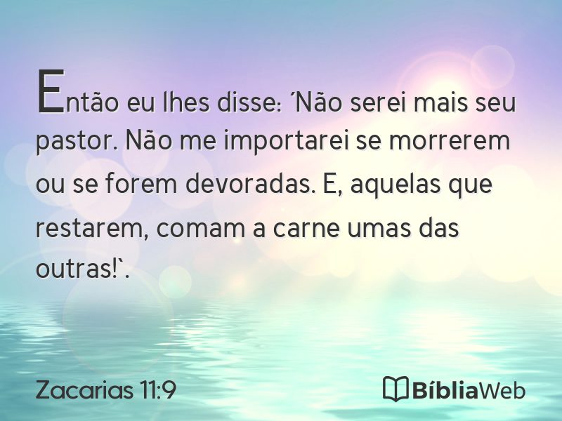 Zacarias 11:9 em imagem para compartilhar