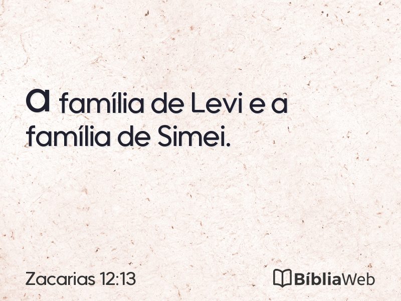 Zacarias 12:13 em imagem para compartilhar
