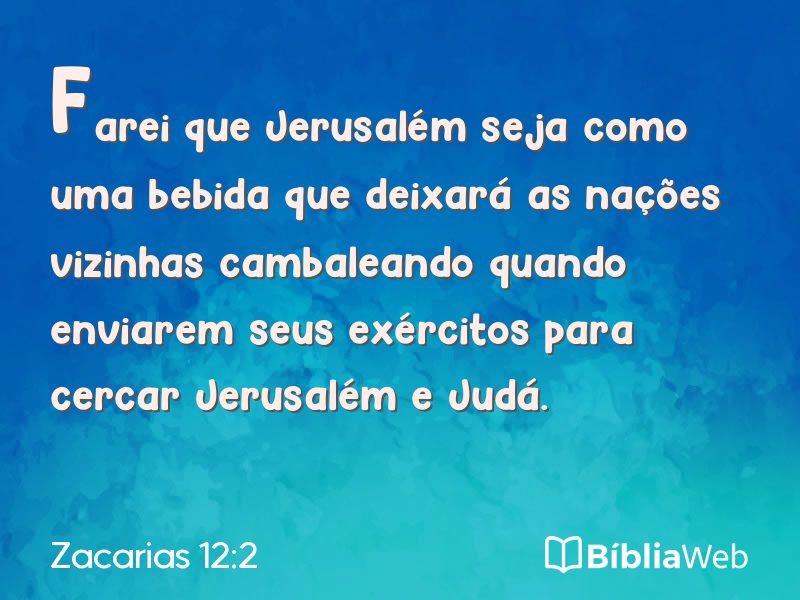 Zacarias 12:2 em imagem para compartilhar