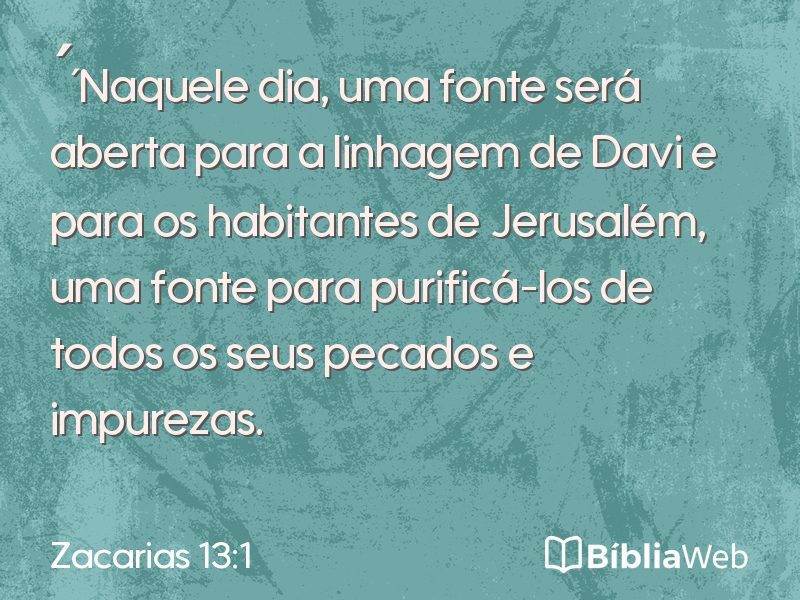 Zacarias 13:1 em imagem para compartilhar