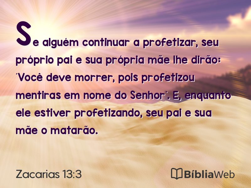 Zacarias 13:3 em imagem para compartilhar