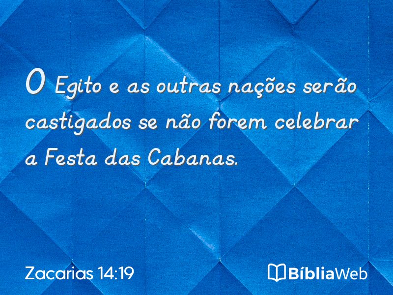 Zacarias 14:19 em imagem para compartilhar