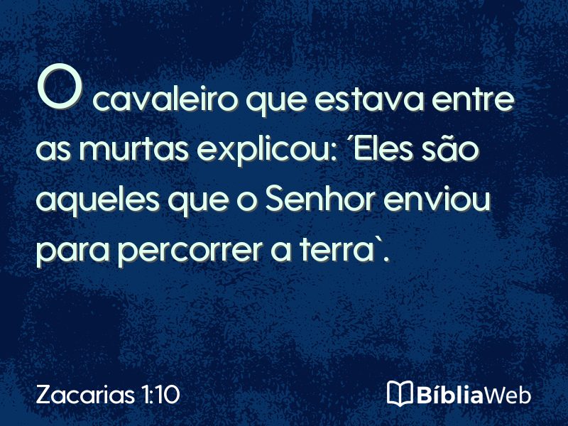 Zacarias 1:10 em imagem para compartilhar