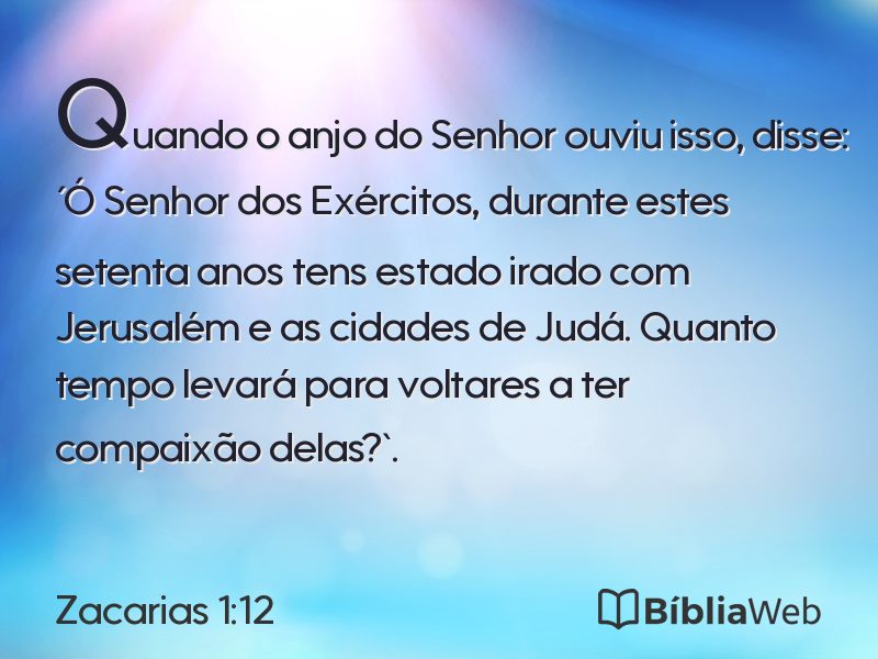 Zacarias 1:12 em imagem para compartilhar