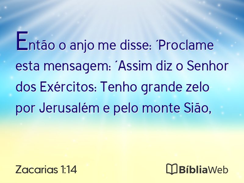 Zacarias 1:14 em imagem para compartilhar